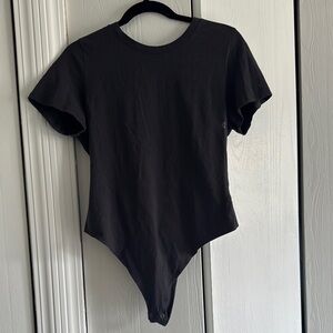 Black Short Sleeve Bodysuit